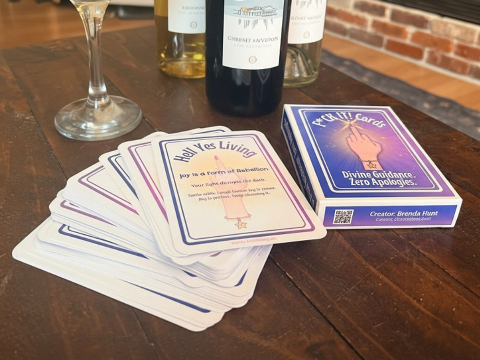 F*ck It Oracle Cards by Bree Hunt at the Unleash Your Impact Make It Real Retreat